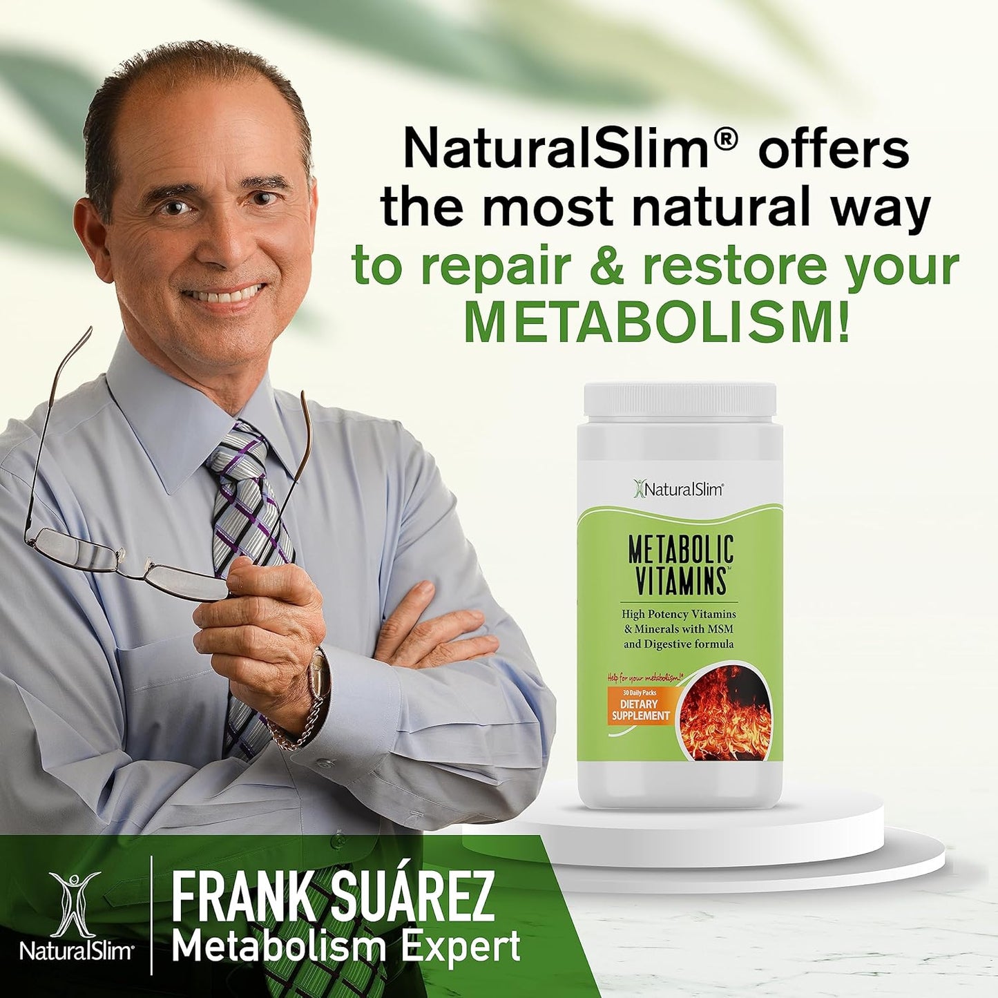 NaturalSlim Metabolic Vitamins® | Powerful Vitamins | Multivitamins and Minerals, B-Complex with Niacin (B3)